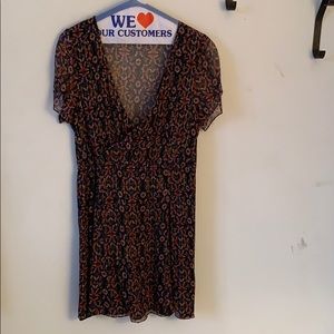 Rebecca Minkoff Floral Mini Dress - Black and Red